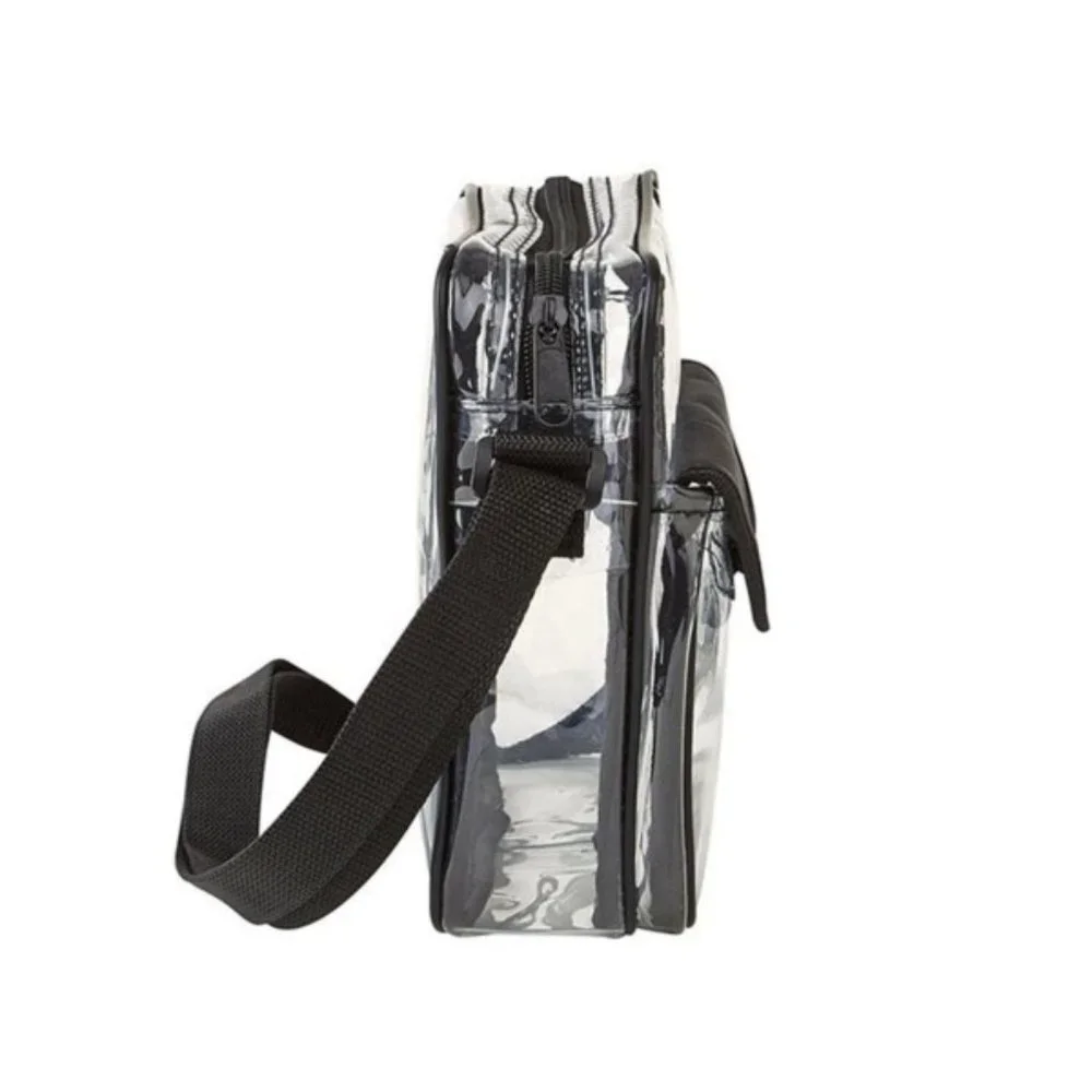 Clear Crossbody Satchel Handbag - Stadium Events - SZ LG - NWT - Picture 3 of 6
